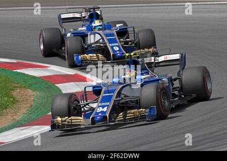 94 WEHRLEIN Pascal (ger) Sauber F1 C36, action pendant le Championnat du monde de Formule 1 2017, Grand Prix d'Autriche du 7 au 9 juillet, à Spielberg, Autriche - photo DPPI Banque D'Images