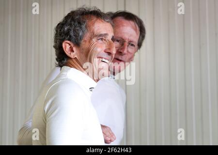 PROST Alain (fra) Portrait d'ambiance d'ambassadeur Renault et JABOUILLE Jean Pierre / Portrait d'ambiance pendant le Championnat du monde de Formule 1 2017, Grand Prix de Monaco du 24 au 28 mai à Monaco - photo Frédéric le Floc'h / DPPI Banque D'Images