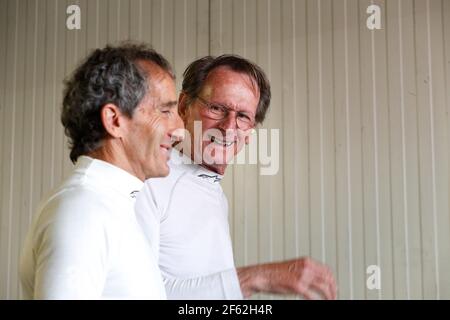 PROST Alain (fra) Portrait d'ambiance d'ambassadeur Renault et JABOUILLE Jean Pierre / Portrait d'ambiance pendant le Championnat du monde de Formule 1 2017, Grand Prix de Monaco du 24 au 28 mai à Monaco - photo Frédéric le Floc'h / DPPI Banque D'Images