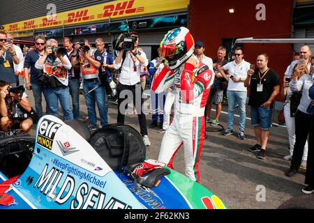 Mick Schumacher, fils de Michael Schumacher, pilotant le B194 de son père lors du Championnat du monde de Formule 1 2017, Grand Prix de Belgique du 25 au 27 août à Spa -Francorchamps, Belgique - photo DPPI Banque D'Images