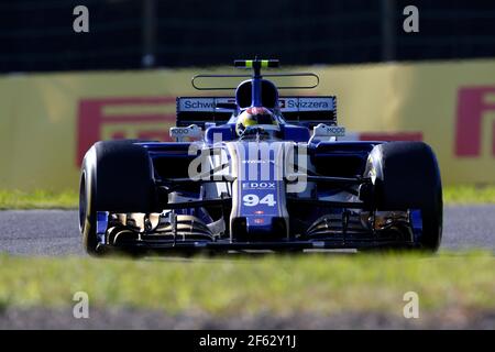 94 WEHRLEIN Pascal (ger) Sauber F1 C36, action pendant le Championnat du monde de Formule 1 2017, Grand Prix du Japon du 5 au 8 octobre à Suzuka - photo Clement Marin / DPPI Banque D'Images