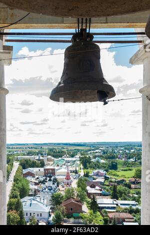 Belle vue sur la ville depuis l'église Banque D'Images