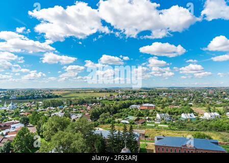 Vue magnifique sur la ville d'en haut Banque D'Images