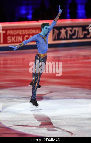 Morisi KVITELASHVILI GEO, lors du Gala d'exposition aux Championnats du monde de patinage artistique 2021 de l'UIP au Globe Ericsson, le 28 mars 2021 à Stockholm, Suède. (Photo de Raniero Corbelletti/AFLO) Banque D'Images