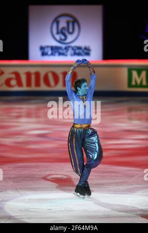 Morisi KVITELASHVILI GEO, lors du Gala d'exposition aux Championnats du monde de patinage artistique 2021 de l'UIP au Globe Ericsson, le 28 mars 2021 à Stockholm, Suède. Credit: Raniero Corbelletti/AFLO/Alay Live News Banque D'Images