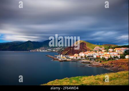 Marina da Quinta Grande située près du village de Canical à Madère, Portugal Banque D'Images