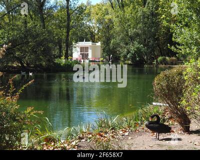 La beauté du Portugal - parc de la ville parque D. Carlos à Caldas da Rainha Banque D'Images