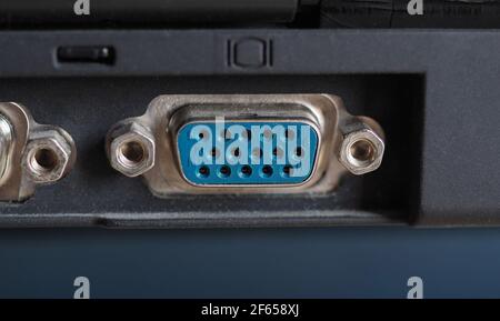 port vga sur un ordinateur portable Banque D'Images