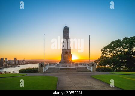 17 janvier 2019 : le Cenotaph, monument commémoratif de guerre de l'État, au parc des rois de Perth, en australie, dévoilé en l'année du centenaire de l'Australie occidentale, 24 non Banque D'Images