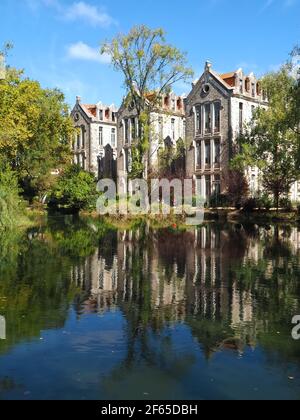 La beauté du Portugal - pavillons parc de la ville parque D. Carlos à Caldas da Rainha Banque D'Images