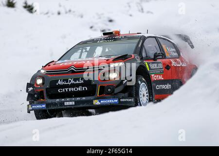 08 Citroën Total WRT, Breen Craig, Martin Scott, Citroën C3 WRC en action pendant le Championnat du monde de voitures de rallye WRC 2017, Suède rallye du 9 au 12 février, à Hagfors - photo Bastien Baudin / DPPI Banque D'Images