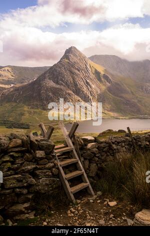 Tryfan, montagne dans le nord du pays de Galles Banque D'Images