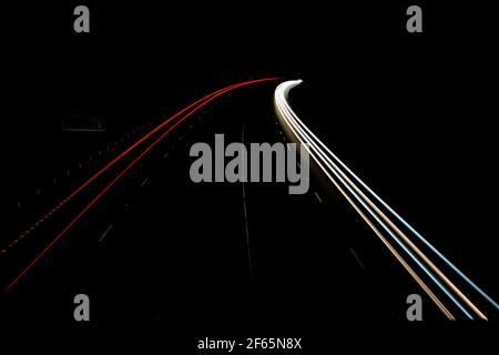 Location de Light Trails Banque D'Images