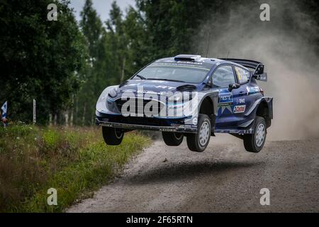 02 TANAK Ott ( est) JARVEOJA Martin ( est ) Fiesta WRC M-Sport World Rally Team Ford action pendant le Championnat du monde de rallye WRC 2017, rallye de Finlande du 27 au 30 juillet, à Jyvaskyla, Finlande - photo François Flamand / DPPI Banque D'Images