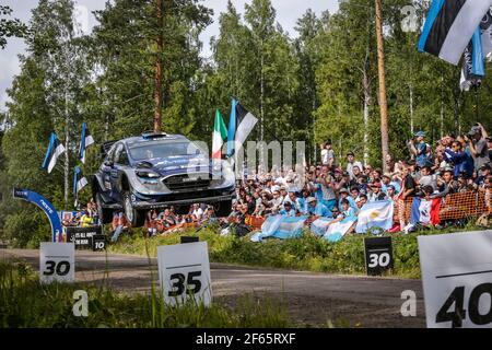 02 TANAK Ott ( est) JARVEOJA Martin ( est ) Fiesta WRC M-Sport World Rally Team Ford action pendant le Championnat du monde de rallye WRC 2017, rallye de Finlande du 27 au 30 juillet, à Jyvaskyla, Finlande - photo François Flamand / DPPI Banque D'Images