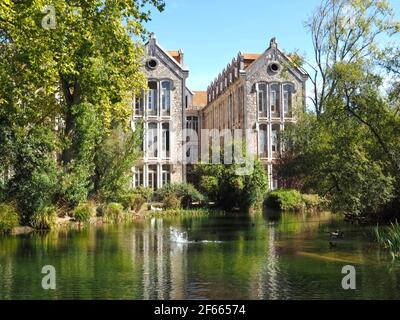 La beauté du Portugal - pavillons parc de la ville parque D. Carlos à Caldas da Rainha Banque D'Images