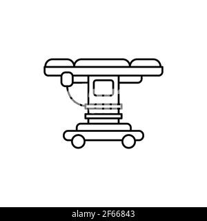 Icône de la ligne de couleur de la salle d'opération de l'hôpital et de l'équipement. Pictogramme pour page Web, application mobile, Promo. Élément de conception UI UX GUI. Contour modifiable. Illustration de Vecteur