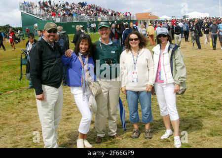 Open Golf Competition à Turnberry Ayrshire , Écosse, Royaume-Uni .2009. Groupe de spectateurs à la mode Banque D'Images