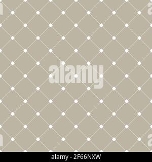 Motif géométrique en pointillés gris et blanc. Texture moderne et abstraite sans couture pour fonds d'écran et arrière-plans Banque D'Images