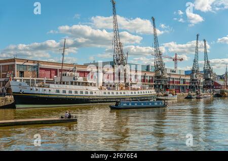MV Balmoral à M-Shed, un musée de la vie de Bristol, à Floating Harbor, Somerset, Angleterre, Royaume-Uni Banque D'Images