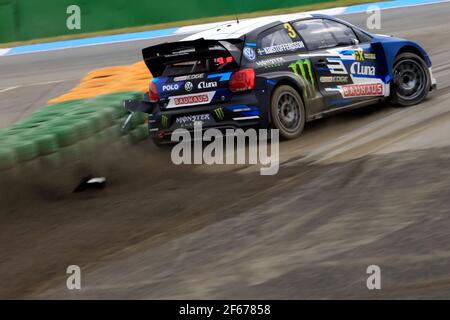 03 KRISTOFFERSSON Johan (swe) PSRX Volkswagen Suède Volkswagen Polo GTI action pendant Cooper pneus World RX of Hockenheim 2017, le 5 au 7 mai - photo Paulo Maria /DPPI Banque D'Images
