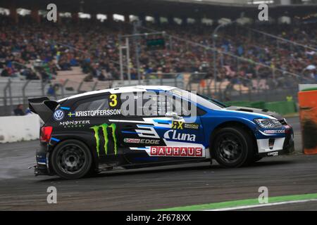 03 KRISTOFFERSSON Johan (swe) PSRX Volkswagen Suède Volkswagen Polo GTI action pendant Cooper pneus World RX of Hockenheim 2017, le 5 au 7 mai - photo Paulo Maria /DPPI Banque D'Images