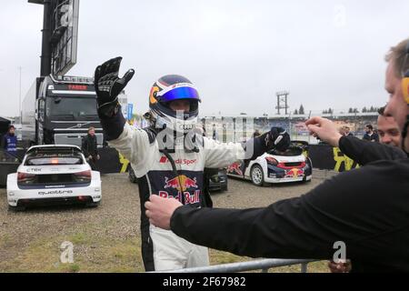 EKSTROM Mattias (swe) EKS Audi S1 Portrait d'ambiance pendant Cooper pneus World RX of Hockenheim 2017, du 5 au 7 mai - photo Paulo Maria /DPPI Banque D'Images