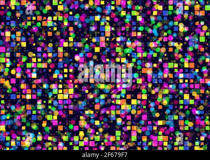 Holiday blur fond bokeh multicolore Banque D'Images