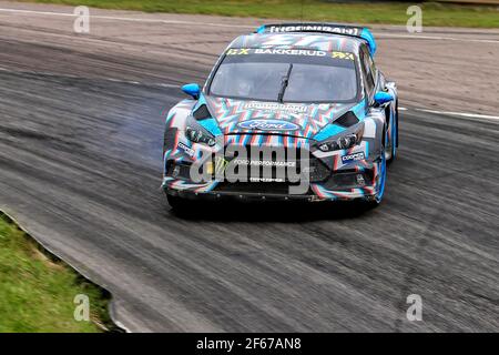 13 BAKKERUD Andreas (NOR) Hoonigan Racing Division Ford Focus RS Action pendant le Championnat du monde de la FIA WRX de Grande-Bretagne 2017 à Lydden Hill du 26 au 28 mai - Photo Paulo Maria / DPPI Banque D'Images