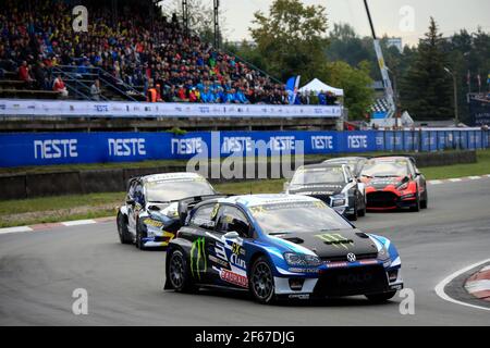 03 KRISTOFFERSSON Johan (swe) PSRX Volkswagen Suède Volkswagen Polo GTI Action pendant la FIA Neste World RX 2017 de Lettonie Du 15 au 17 septembre à Riga - photo Paulo Maria/DPPI Banque D'Images