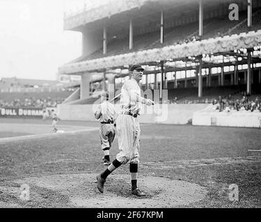 Ernie Shore, New York Giants, au terrain de polo, New York 1912. Banque D'Images