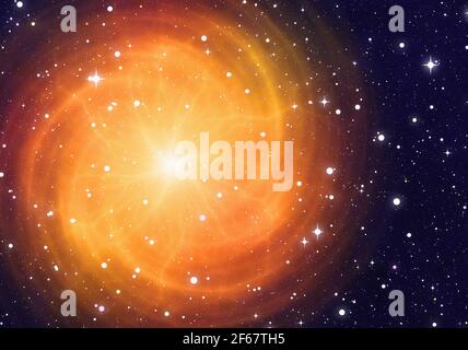 flash sur l'arrière-plan des étoiles de l'espace galaxie Banque D'Images