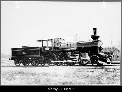 Photo de livraison, Skåne Halande Railway, Shj Lok 11, fabriqué en 1891 par Nohab. En 1896, la locomotive a été vendue aux chemins de fer de l'État et a dû alphabétiser SJ VKBG 495. Banque D'Images