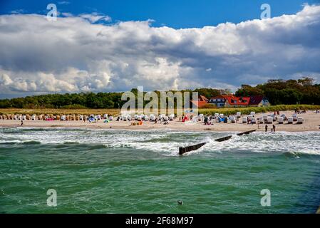 Endroits spéciaux dans la station balnéaire de la mer Baltique de Rerik Banque D'Images