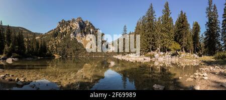 Vue panoramique sur le lac de Soinsee en Bavière, Allemagne Banque D'Images