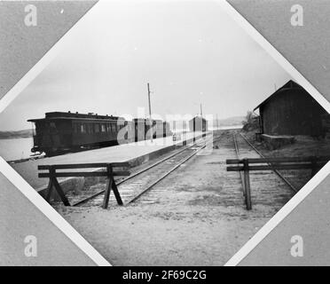 Gare de Särö Västerskog. Banque D'Images