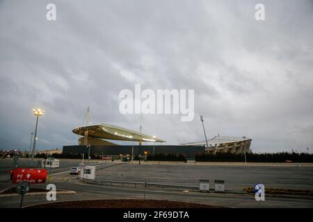 Istanbul, Turquie. 30 mars 2021. ISTANBUL, TURQUIE - MARS 30: vue générale de l'extérieur du stade olympique Ataturk pendant le match de qualification de la coupe du monde entre la Turquie et la Lettonie au stade olympique Ataturk le 30 mars 2021 à Istanbul, Turquie (photo par /Orange Pictures) crédit: Orange pics BV/Alay Live News Banque D'Images