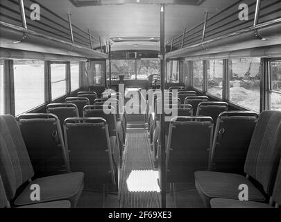 Bus Interior, Stockholm County Omnibus Entreprises SLO Banque D'Images