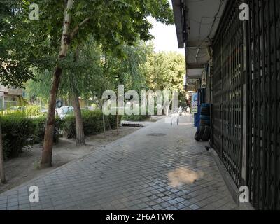 ispahan, iran - 18 mars 2016 : photo dans la rue de la ville d'ispahan Banque D'Images