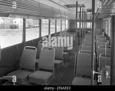 Bus Interior, Stockholm County Omnibus Entreprises SLO Banque D'Images