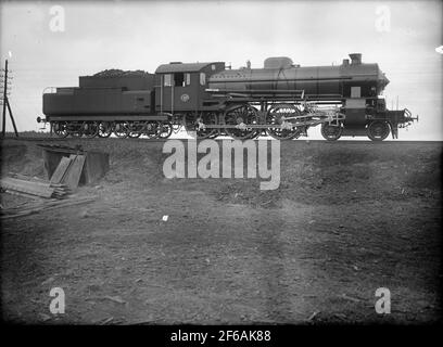 BJ H3S 110. Photo de livraison. La locomotive a été fabriquée en 1927 par Nohab, numéro de fabrication 1768. Vendu en 1948 aux chemins de fer suédois, a dû alphabétiser SJ A8 1806. A été mis au rebut en 1974. Banque D'Images