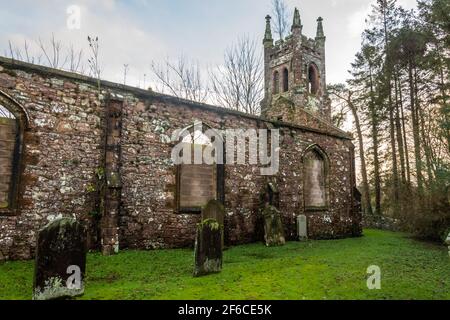 Cimetière et vestiges de l'église et de l'abbaye de Tongland, Dumfries et Galloway, Écosse Banque D'Images