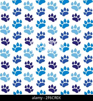Motif sans couture avec empreinte de chien. Illustration vectorielle Illustration de Vecteur