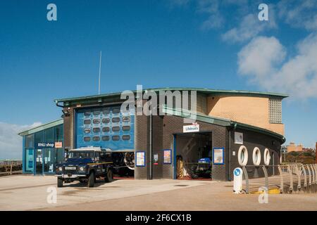 La station de Lifeboat RNLI à St Annes on Sea sur la côte de Fylde dans le Lancashire. Banque D'Images