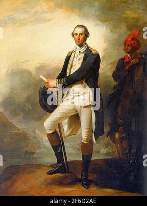 John Trumbull - Portrait George Washington William Billy Lee 1780 Banque D'Images