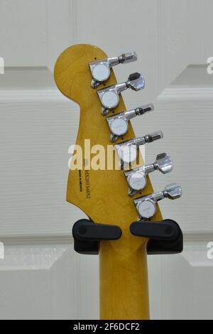 Kurt Cobain Fender, modèle Jaguar Banque D'Images