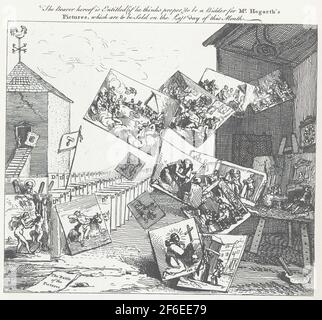 William Hogarth- Battle Pictures 1745 1743 Banque D'Images