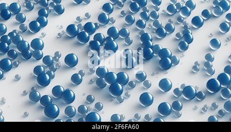 Fond de balle en plastique coloré, concept abstrait de plaisir et de jeux. rendu 3d Banque D'Images