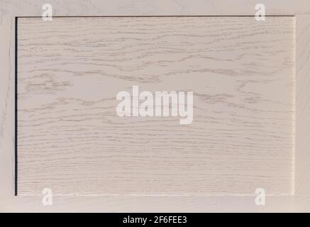 Cadre en bois. Chêne massif aux motifs de grains de bois naturels. Surface lisse en bois pour la conception de façades et de sols. Couleur frêne blanc Banque D'Images