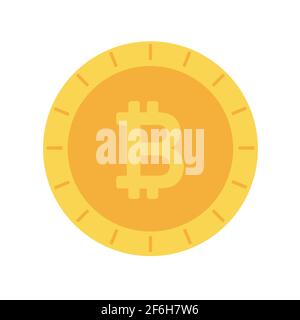 Bitcoin, pièces de monnaie Internet. Vecteur. Illustration de Vecteur